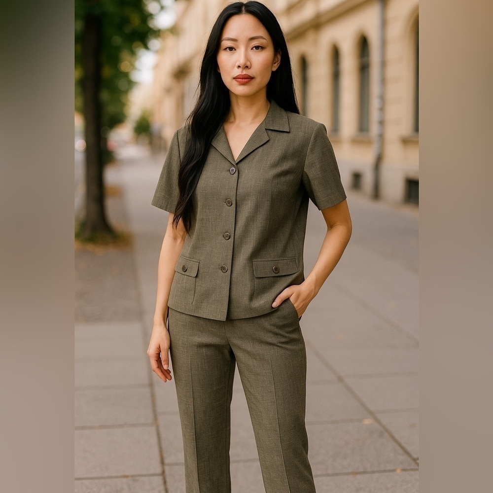 🛍️bundle sale🛍️Elegant grey Women's Pantsuit tradition size 16🛍️